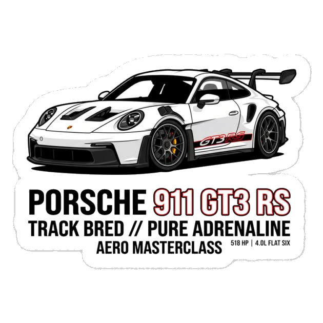Porsche Sticker Transparent